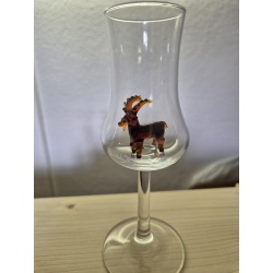 Schnapsglas mit Steinbock